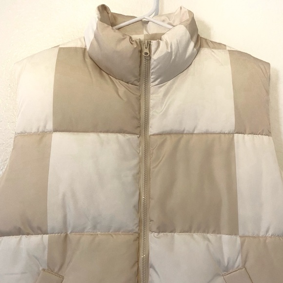 Wild Fable Puffer Vest Sleeveless Checkerboard Print Size Small - Picture 4 of 8